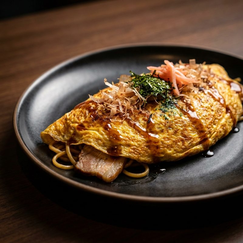 Omelette Yakisoba