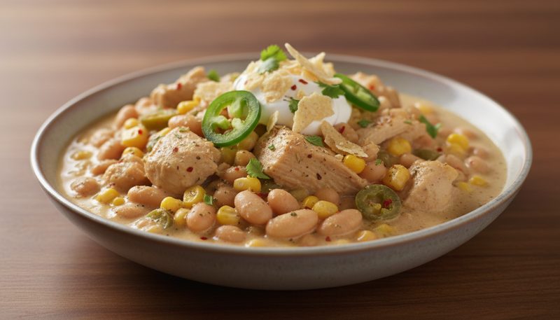Slow Cooker White Chicken Chili