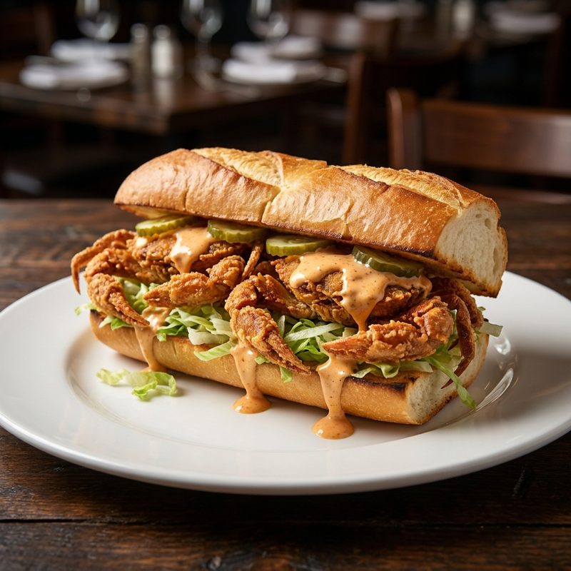 Soft Shell Crab Po' Boy