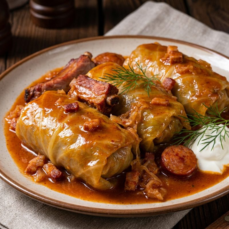 Toltott Kaposzta Stuffed Cabbage Rolls