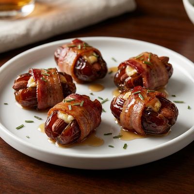 Bacon Wrapped Stuffed Dates