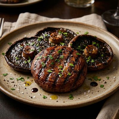 Balsamic Marinated Grilled Portobello Mushrooms