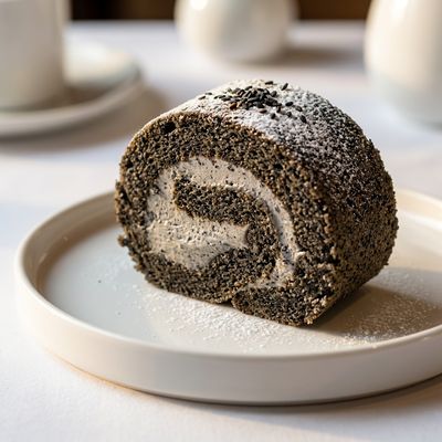 Black Sesame Swiss Roll