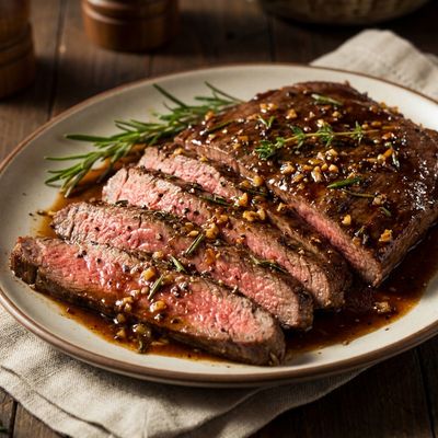 Bourbon Marinated Flank Steak