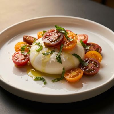 Burrata with Heirloom Tomatoes