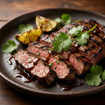 Carne Asada with Lime and Mesquite Char