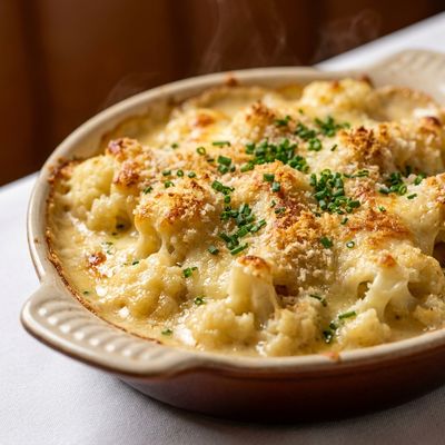 Cauliflower Gratin with Gruyere and Chives