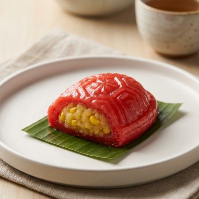 Corn Ang Ku Kueh