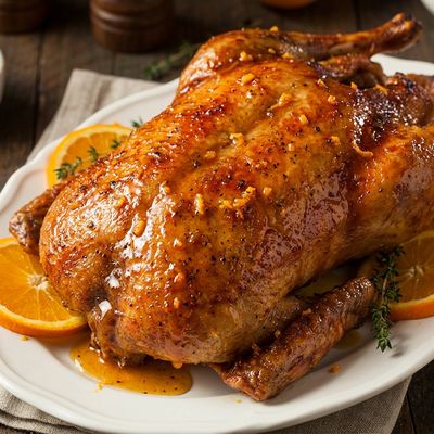 Crispy Roast Duck with Orange Glaze