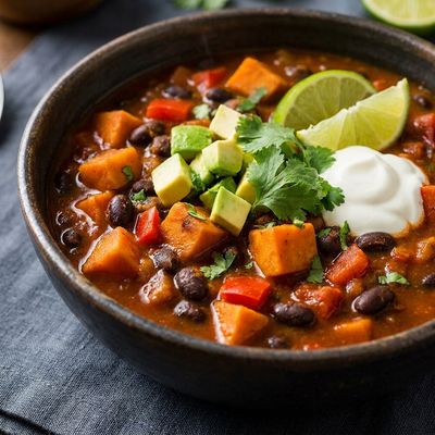 Crock Pot Sweet Potato and Black Bean Chili