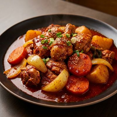 Dakbokkeumtang Braised Spicy Chicken