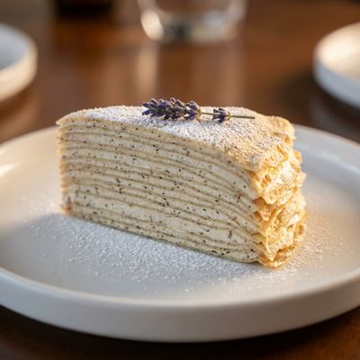 Earl Grey Mille Crepe Cake