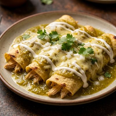 Enchiladas Verdes de Pollo