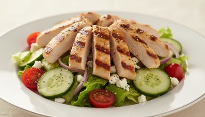 Greek Salad With Grilled Chicken