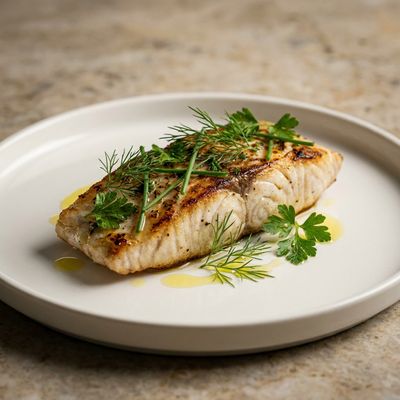 Grilled Kingfish with Seasonal Herbs