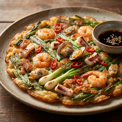 Haemul Pajeon Seafood Spring Onion Pancake