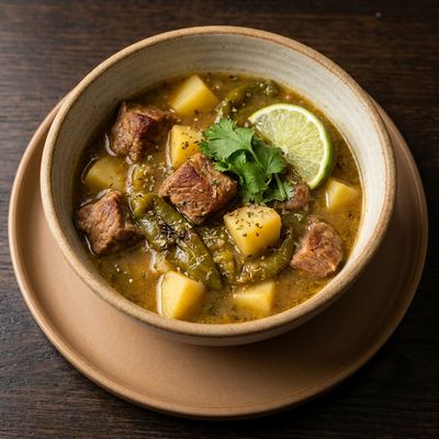 Hatch Green Chile Stew with Pork