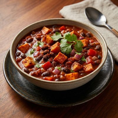 Hearty Black Bean and Sweet Potato Chili