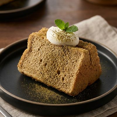 Hojicha Chiffon Cake