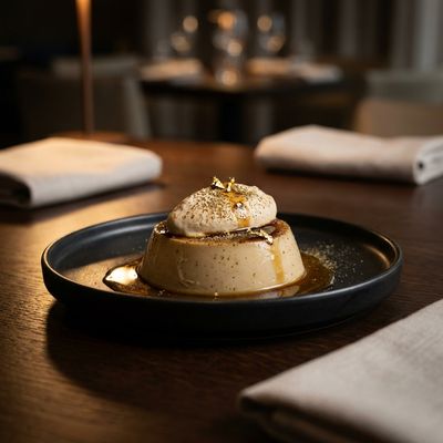 Hojicha Panna Cotta