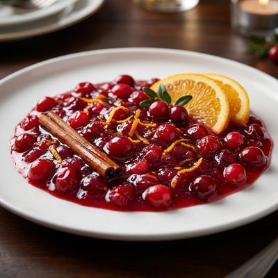 Homemade Cranberry Sauce with Orange Zest