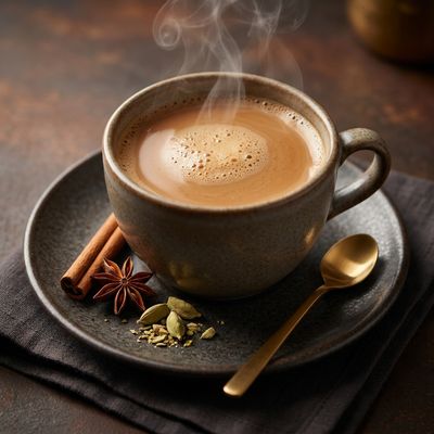 Homemade Masala Chai with Fresh Ginger