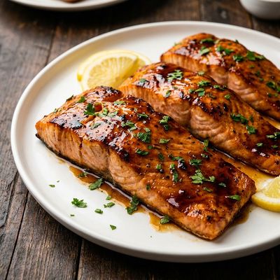 Honey Garlic Glazed Grilled Salmon