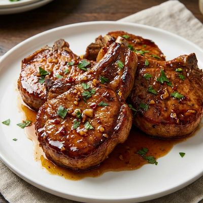 Honey Garlic Glazed Pork Chops