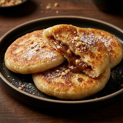 Hotteok Sweet Korean Filled Pancakes