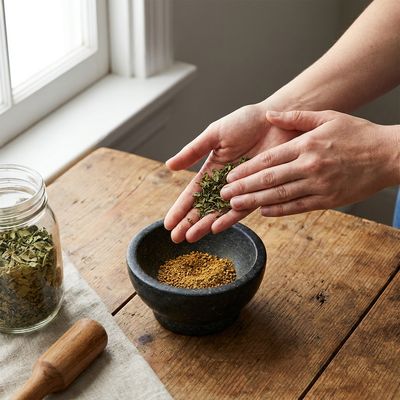 How to Crush Kasuri Methi