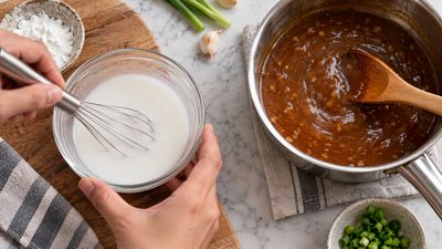 How to Make and Use a Cornstarch Slurry Without Lumps