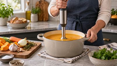 How to Use an Immersion Blender Without Splattering