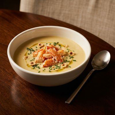 Jerusalem Artichoke Velouté with King Crab