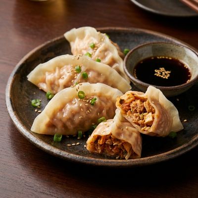 Kimchi Mandu Korean Dumplings
