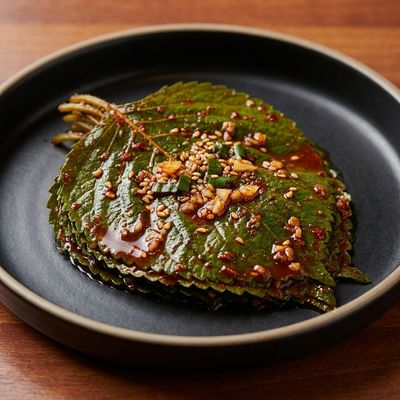 Korean Seasoned Perilla Leaves