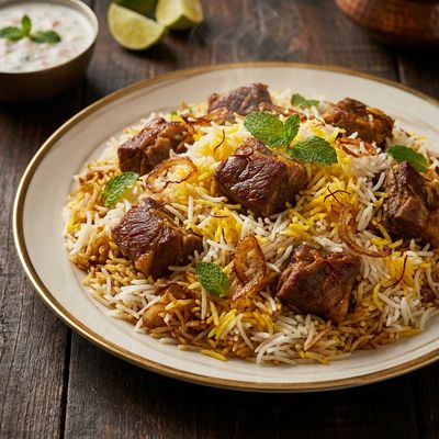 Lamb Biryani with Yoghurt Marinade