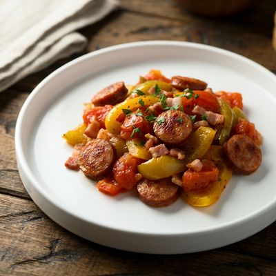 Lecso Hungarian Pepper and Tomato Stew