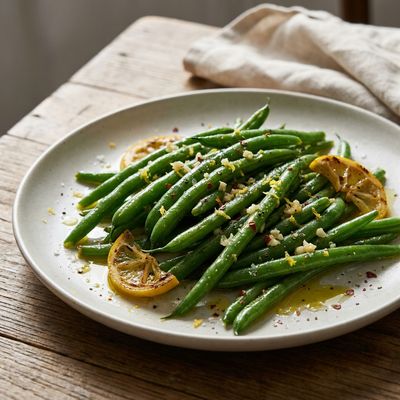 Lemon Garlic Sautéed Green Beans