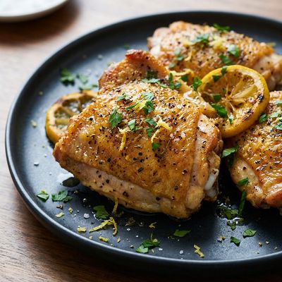 Lemon Pepper Air Fryer Chicken Thighs