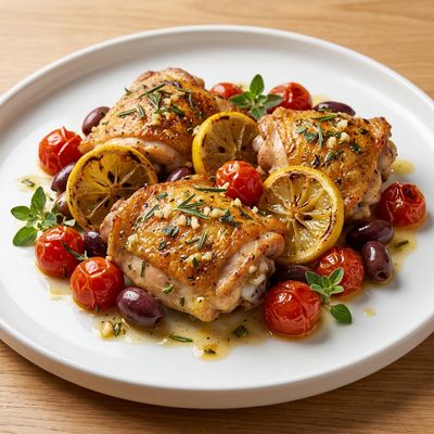 Mediterranean Lemon Herb Roasted Chicken