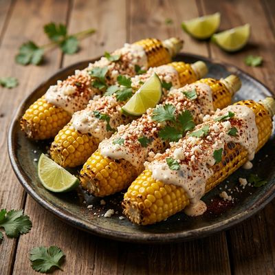 Mexican Street Corn Elote with Cotija Cheese