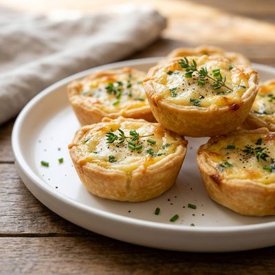 Mini Quiche Tartlets with Gruyere