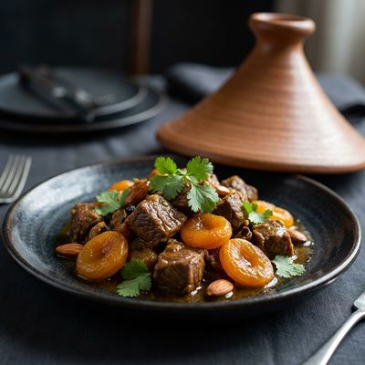 Moroccan Lamb Tagine with Dried Apricots