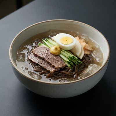 Naengmyeon Cold Buckwheat Noodles
