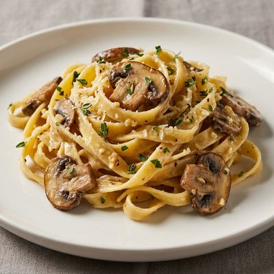 One-Pot Creamy Garlic Mushroom Pasta