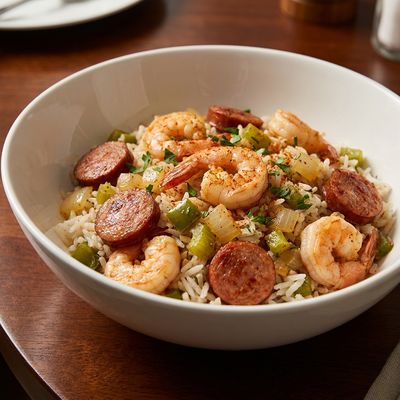 One-Pot Jambalaya with Shrimp and Andouille Sausage