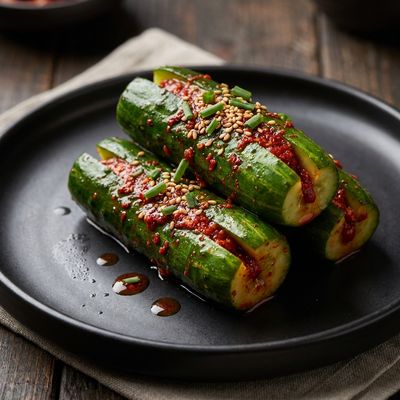 Quick Cucumber Kimchi Oi Sobagi
