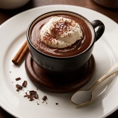 Rich Belgian Hot Chocolate with Whipped Cream