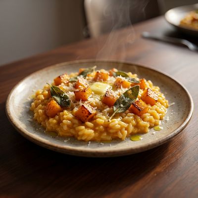 Roasted Butternut Squash and Sage Risotto