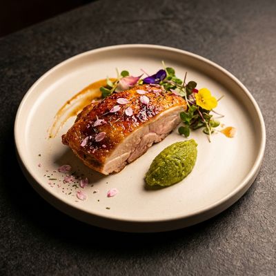Sakura Chicken with Yuzu Kosho